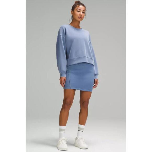lululemon athletica Dresses & Skirts - Lululemon Scuba High-Rise Mini Skirt Oasis Blue Size XL NWT